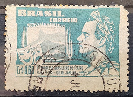 C 265 Brazil Stamp Brazilian Theater Congress Joao Caetano Dos Santos 1951 Circulated 19 - Andere & Zonder Classificatie