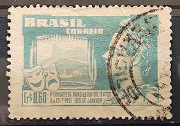 C 265 Brazil Stamp Brazilian Theater Congress Joao Caetano Dos Santos 1951 Circulated 21 - Andere & Zonder Classificatie