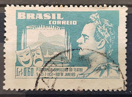 C 265 Brazil Stamp Brazilian Theater Congress Joao Caetano Dos Santos 1951 Circulated 8 - Andere & Zonder Classificatie