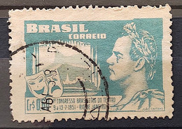 C 265 Brazil Stamp Brazilian Theater Congress Joao Caetano Dos Santos 1951 Circulated 9 - Andere & Zonder Classificatie