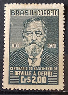 C 266 Brazil Stamp Centenary Orville Adalbert Derby Geology Science 1951 2 - Andere & Zonder Classificatie