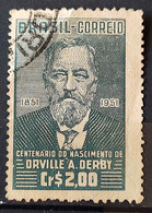 C 266 Brazil Stamp Centenary Orville Adalbert Derby Geology Science 1951 Circulated 1 - Autres & Non Classés