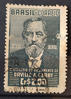 C 266 Brazil Stamp Centenary Orville Adalbert Derby Geology Science 1951 Circulated 2 - Andere & Zonder Classificatie