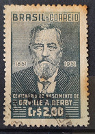 C 266 Brazil Stamp Centenary Orville Adalbert Derby Geology Science 1951 Circulated 3 - Autres & Non Classés