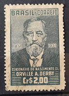 C 266 Brazil Stamp Centenary Orville Adalbert Derby Geology Science 1951 Circulated 5 - Autres & Non Classés