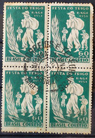 C 272 Brazil Stamp National Wheat Campaign 1951 Block Of 4 CPD SC - Autres & Non Classés