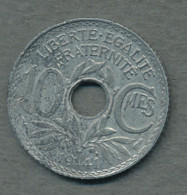 10 Centimes Lindauer Zinc 1941 Pas De Points Non Souligné - 10 Centimes