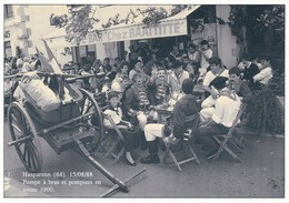 HASPARENN - Pompe à Bras Et Pompiers En Tenue 1900 - Cliché Pierre Poncelet - Hasparren