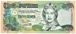 Bahamas - 50 Cents - 1/2 Dollar - 2001 - Pick: 68 - Unc. - Serie A - Queen Elizabeth II - Bahamas