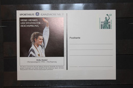 Deutschland, Sporthilfe Ganzsache Nr. 7: Heike Henkel, Ungebraucht - Private Postcards - Mint