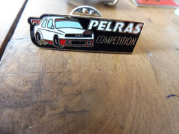 Pin's D'identification Pour Rallye Concurent PELRAS COMPETITION  , Identification Gravée Dans Le Métal , Au Dos  . - Rally