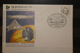 Deutschland, Wertstempel Freimarke: Frauen 110 Pf. Tag Der Briefmarke 1997, Weltraumfahrt, SST Sindelfingen - Private Covers - Mint