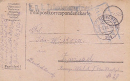 Feldpostkarte K.u.k. Inf. Regt. Nr. 11 - Zensur K.u.k. Telegr. Zens. Kom. Triest - 1916 (55632) - Covers & Documents