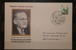 Deutschland, Wertstempel: Altötting 100 Pf., 44. Bundestag BDPh 1990 Friedrichshafen - Enveloppes Privées - Oblitérées