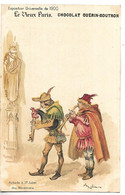 Le Vieux Paris - Aubade à St Julien Des Ménétriers - Illustrateur A. ROBIDA - Chocolat GUERIN BOUTRON - Robida