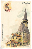 Le Vieux Paris - Eglise St Julien Des Ménétriers - Illustrateur A. ROBIDA - Chocolat GUERIN BOUTRON - Robida