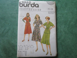 BURDA 9868 - Patron à Deux Tailles 36+38 - Patrones