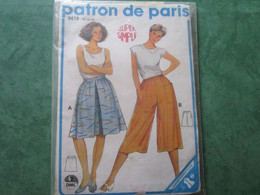 PATRON DE PARIS 9419 - 38-40-42 - Super Simple - Patronen