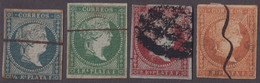 1855-258 CUBA 1855 PUERTO RICO ANTILLAS ISABEL II COMPLETE SET 1/2r-2r. - Prephilately