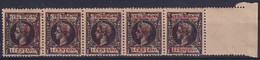 1899-486 CUBA 1899 10c S. 1c US OCCUPATION 4th ISSUE COMPLETE TRIP PHILATELIC FORGERY. - Ongebruikt