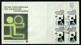 UNITED NATIONS 1981 INTERNATIONAL YEAR OF THE DISABLED - Cartas & Documentos