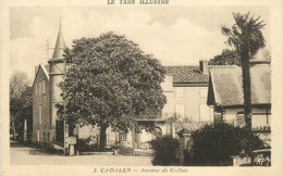 CPA FRANCE 81 "Cadalen, Avenue De Gaillac". - Cadalen