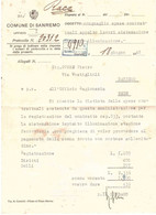 RACCOMANDATA DOCUMENTO COMUNE DI SANREMO - Italy