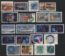 Canada (15) 1983 - 1987. 20 Different Stamps. Used & Unused. - Collections