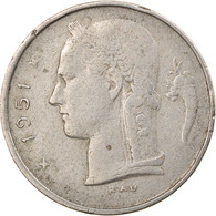 Monnaie, Belgique, Franc, 1951, TB+, Copper-nickel, KM:142.1 - 1 Franc