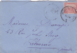 Enveloppe 1912 Destination Libourne - Cartas & Documentos