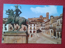 TARJETA POSTAL POST CARD 7 TRUJILLO PLAZA MAYOR MONUMENTO A PIZARRO MONUMENT, MAIN SQUARE, SPAIN ESPAGNE VER FOTO ESPAÑA - Cáceres