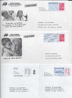 FRANCE ALZHEIMER Et MALADIES APPARENTEES  -   Lot De 4 Enveloppes Différentes - Prêts-à-poster:  Autres (1995-...)