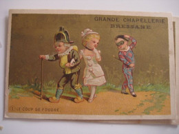 C1880  SERIE 6 Chromos Harlequin Pierrot Arlequin Arlekin Harlekijn Pierrot  Poupées  Litho  - BRESSANE ,BOURG à AIN  RR - Sonstige & Ohne Zuordnung