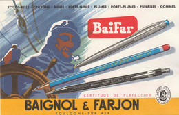 Buvard LOT DE 5 : BAIFAR Stylo Bille BAIGNOL & FARJON Boulogne Sur Mer - Papierwaren