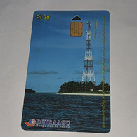 Maldives-(2MLDIGID-MAL-C-07)-telcom Tower-(1)-(RF30)-(2MLDGID04780762)-used Card+1card Prepiad Free - Maldiven