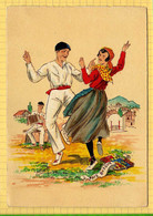 Delcampe - Pays Basque  : Danseurs     Edition Barré Dayez 1186V Carte Signée  & Cachet Depot Legal - Barday