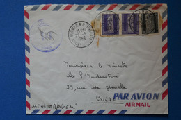 Q4 NOUVELLE CALEDONIE BELLE LETTRE 1969 NOUMEA POUR PARIS FRANCE+ SERVICE MINES+ AFFRANCHISSEMENT PLAISANT - Lettres & Documents