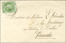 Càd T 24 PLUMELEC (54) / N° 53 Sur Enveloppe Carte De Visite Ouverte Adressée Localement. 1873. - TB / SUP. - R. - 1871-1875 Cérès