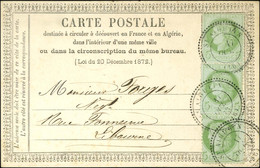 Càd T 24 ST AIGULIN / N° 53 (3) Sur CP Pour Libourne. 1873. - TB / SUP. - R. - 1871-1875 Cérès