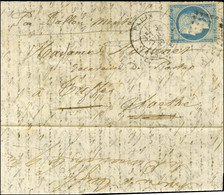 GC 3921 / N° 37 Càd PARIS / LES TERNES 3 NOV. 70 Sur Lettre Adressée Au Receveur Des Postes De Tuffé. Au Verso, Rare Men - War 1870