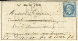 Etoile 25 / N° 29 Càd PARIS / R. SERPENTE 5 NOV. 70 Sur Dépêche-Ballon N° 3 Pour St Germain Lembron (Puy De Dôme) Réexpé - War 1870