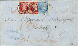 Lettre 2 Ports Avec Texte Daté De Marseille Pour Patras, à L'arrivée Càd / Grèce 20L + 80L (2). 1869. - TB. - Maritime Post