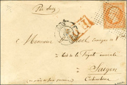 Rouleau De Pointillés / N° 16 Càd PARIS (60) 27 DEC. 61 Sur Lettre Adressée à Un Enseigne De Vaisseau à Bord De La Fréga - Bolli Militari (ante 1900)