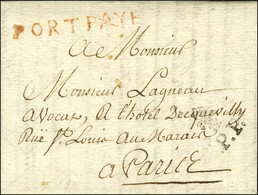 FONTAINEBLEAU (L N° 8) Au Verso, Au Recto PORT PAYÉ Rouge (L N° 12 46 Mm) Sur Lettre Avec Texte Pour Paris Daté De Fonta - ....-1700: Voorlopers