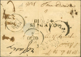 DÉB.34 / ST MALO + DÉB 48 / ST VAAST Sur Lettre De St Brieuc. 1831. - TB / SUP. - RR. - 1801-1848: Précurseurs XIX