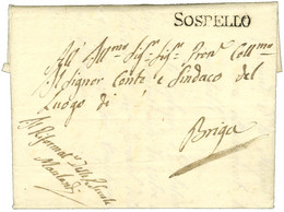 SOSPELLO Sur Lettre Avec Paraphe De Franchise Et Texte Daté 1829. - SUP. - Autres & Non Classés