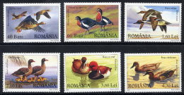 ROMANIA 2007 Waterfowl  Set Of 6  MNH / **.  Michel 6213-18 - Nuovi