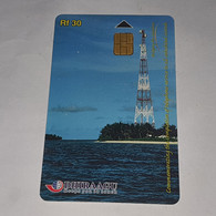 Maldives-(294MLDGIA-MAL-C-07)-telecom Tower-(13)-(RF30)-(294MLDGIA02672512)-used Card+1card Prepiad Free - Maldiven