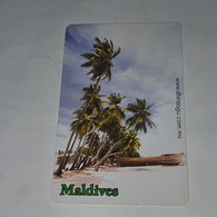 Maldives-(MLD-28A-MAL-C-28A)-palmtrees-(31)-(RF50)-(2003046501374945)-used Card+1card Prepiad Free - Maldive