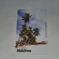 Maldives-(MLD-28B-MAL-C-28B)-palmtrees-(32)-(RF50)-(2004015301972936)-used Card+1card Prepiad Free - Maldive